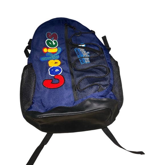 Cookies Colorful Embroidered Navy Backpack NWT